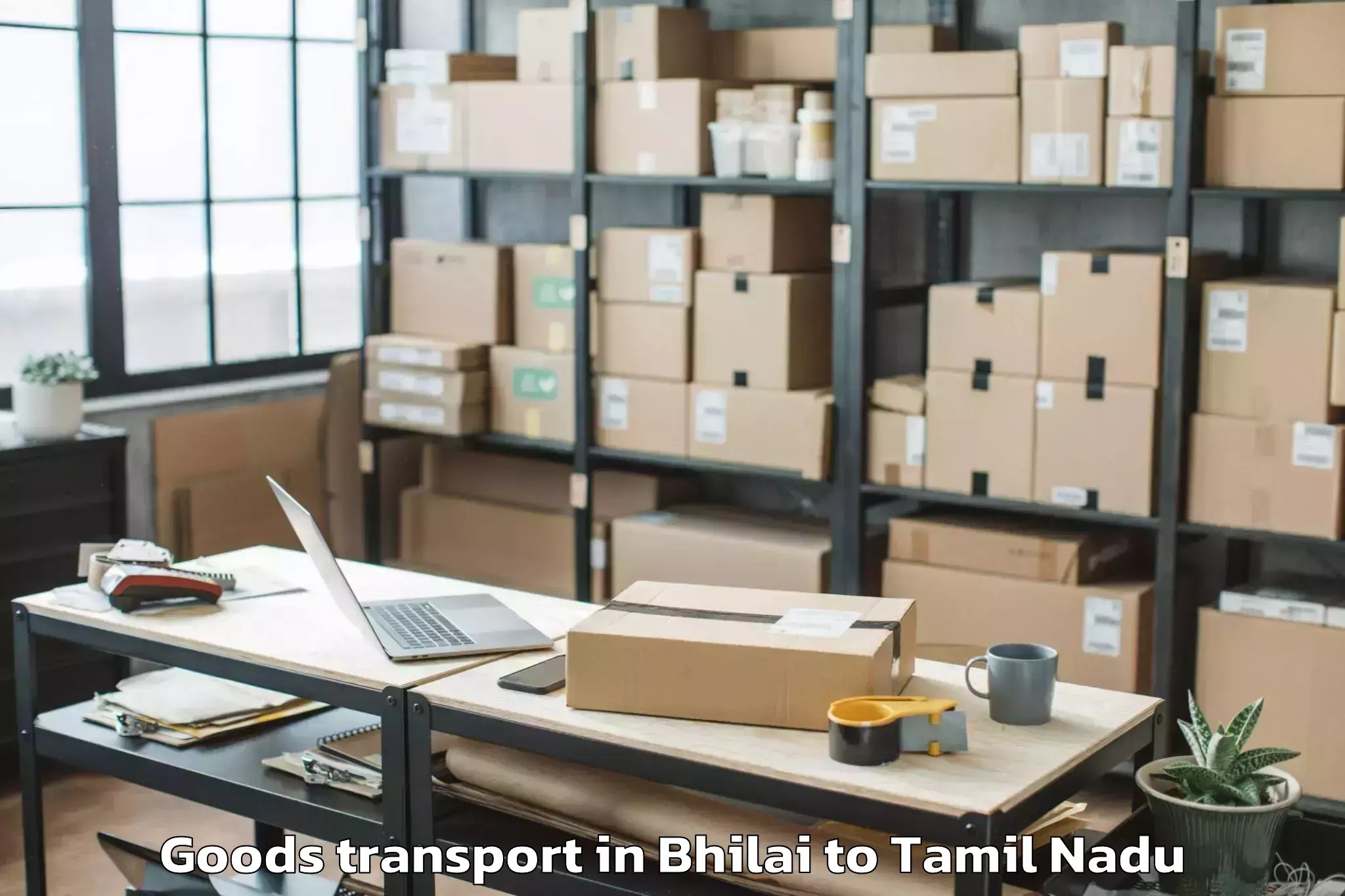 Top Bhilai to Salem Goods Transport Available